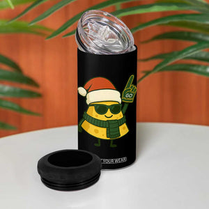 GB Fan Christmas 4 in 1 Can Cooler Tumbler Gifts for Sports Fans Santa Hat TS10 Print Your Wear