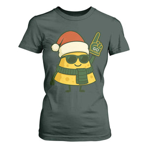 GB Fan Christmas T Shirt For Women Gifts for Sports Fans Santa Hat TS10 Dark Forest Green Print Your Wear