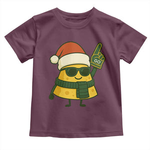 GB Fan Christmas Toddler T Shirt Gifts for Sports Fans Santa Hat TS10 Maroon Print Your Wear