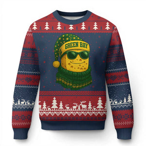 Christmas GB Ugly Christmas Sweater Gifts for Sports Fans Santa Hat TS10 Navy Red Print Your Wear