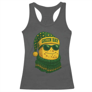 Christmas GB Racerback Tank Top Gifts for Sports Fans Santa Hat TS10 Dark Heather Print Your Wear
