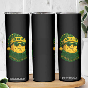 Christmas GB Skinny Tumbler Gifts for Sports Fans Santa Hat TS10 Print Your Wear