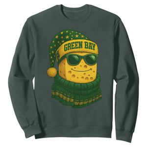 Christmas GB Sweatshirt Gifts for Sports Fans Santa Hat TS10 Dark Forest Green Print Your Wear