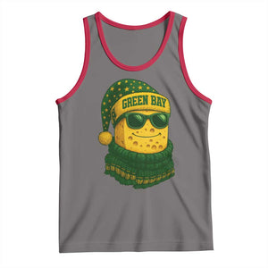 Christmas GB Tank Top Gifts for Sports Fans Santa Hat TS10 Deep Heather Red Print Your Wear