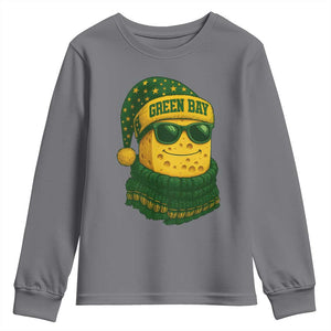 Christmas GB Youth Sweatshirt Gifts for Sports Fans Santa Hat TS10 Charcoal Print Your Wear