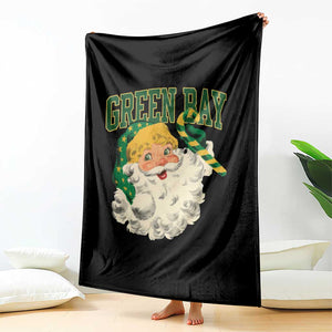 Christmas GB Fan Throw Blanket Vintage Varsity Retro Santa Claus Face Game Day TS10 Print Your Wear