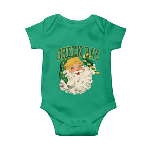 Christmas GB Fan Baby Onesie Vintage Varsity Retro Santa Claus Face Game Day TS10 Irish Green Print Your Wear