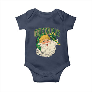 Christmas GB Fan Baby Onesie Vintage Varsity Retro Santa Claus Face Game Day TS10 Navy Print Your Wear