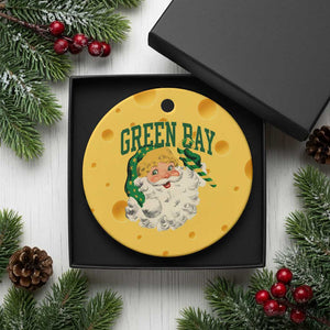 Christmas GB Fan Ceramic Ornament Vintage Varsity Retro Santa Claus Face Game Day TS10 1pc Yellow Cheese Print Your Wear