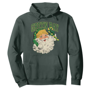 Christmas GB Fan Hoodie Vintage Varsity Retro Santa Claus Face Game Day TS10 Dark Forest Green Print Your Wear