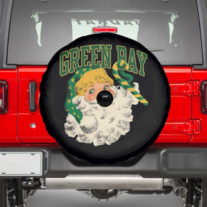 Christmas GB Fan Spare Tire Cover Vintage Varsity Retro Santa Claus Face Game Day TS10 Black Print Your Wear