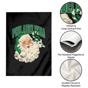 Christmas PFE Garden Flag Vintage Varsity Retro Santa Face Game Day TS10 Print Your Wear