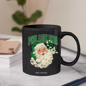 Christmas PFE Coffee Mug Vintage Varsity Retro Santa Face Game Day TS10 Print Your Wear