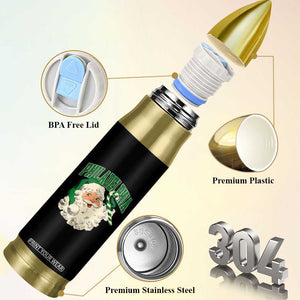 Christmas PFE Bullet Tumbler Vintage Varsity Retro Santa Face Game Day TS10 Print Your Wear