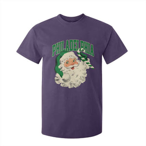 Christmas PFE T Shirt For Kid Vintage Varsity Retro Santa Face Game Day TS10 Purple Print Your Wear