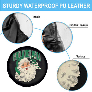Christmas PFE Spare Tire Cover Vintage Varsity Retro Santa Face Game Day TS10 Print Your Wear