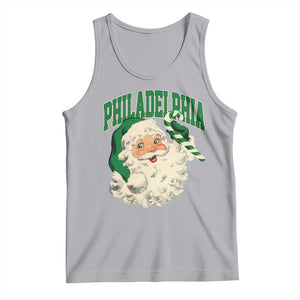 Christmas PFE Tank Top Vintage Varsity Retro Santa Face Game Day TS10 Athletic Heather Print Your Wear