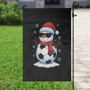 Christmas Soccer Snowman Garden Flag Snowflakes Holiday Sports Xmas Pajamas Red Santa Hat TS10 Print Your Wear