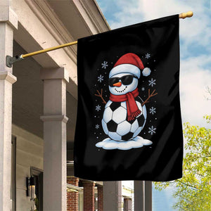 Christmas Soccer Snowman Garden Flag Snowflakes Holiday Sports Xmas Pajamas Red Santa Hat TS10 Print Your Wear