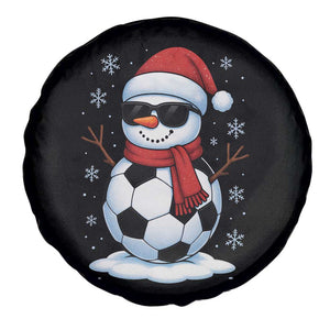 Christmas Soccer Snowman Spare Tire Cover Snowflakes Holiday Sports Xmas Pajamas Red Santa Hat TS10 Print Your Wear