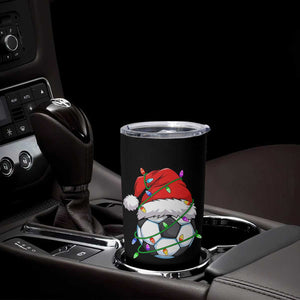 Soccer Christmas Tumbler Cup Santa Hat Sports Xmas Pajamas TS10 Print Your Wear
