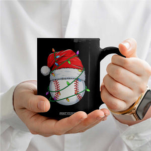 Christmas Baseball Coffee Mug Santa Hat Sports Men Boys Xmas Pajamas TS10 Print Your Wear