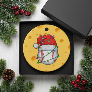 Christmas Baseball Ceramic Ornament Santa Hat Sports Men Boys Xmas Pajamas TS10 1pc Yellow Cheese Print Your Wear