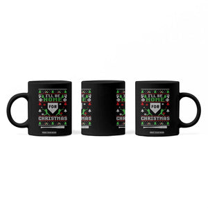 Baseball Ugly Christmas Coffee Mug I'll Be Home For Xmas TS10 Print Your Wear