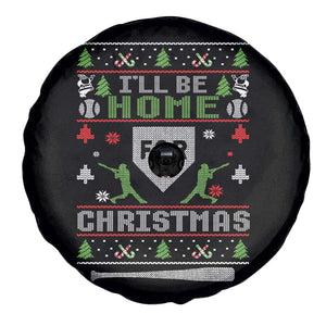 Baseball Ugly Christmas Spare Tire Cover I'll Be Home For Xmas TS10 Print Your Wear