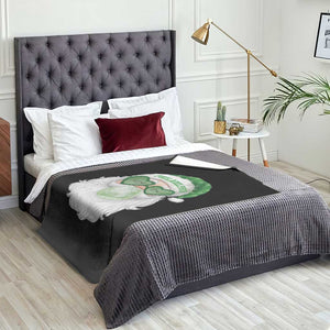 Christmas PFE Throw Blanket Vintage Retro Santa Bubble Gum Game Day TS10 Print Your Wear