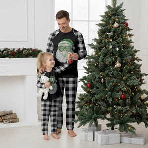 Christmas PFE Plaid Pajama Set Vintage Retro Santa Bubble Gum Game Day TS10 White Plaid Print Your Wear