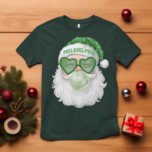 Christmas PFE T Shirt Vintage Retro Santa Bubble Gum Game Day TS10 Dark Forest Green Print Your Wear