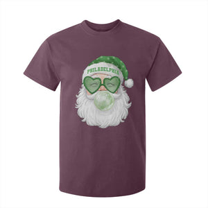 Christmas PFE T Shirt For Kid Vintage Retro Santa Bubble Gum Game Day TS10 Maroon Print Your Wear