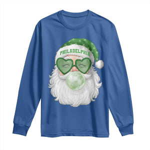 Christmas PFE Long Sleeve Shirt Vintage Retro Santa Bubble Gum Game Day TS10 Royal Blue Print Your Wear