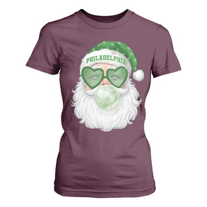Christmas PFE T Shirt For Women Vintage Retro Santa Bubble Gum Game Day TS10 Maroon Print Your Wear