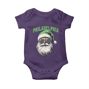 Christmas PFE Baby Onesie Vintage Santa Claus Face Game Day TS10 Purple Print Your Wear