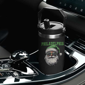 Christmas PFE Flip Straw Tumbler Vintage Santa Claus Face Game Day TS10 Print Your Wear