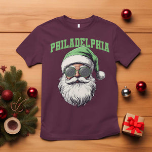Christmas PFE T Shirt Vintage Santa Claus Face Game Day TS10 Maroon Print Your Wear