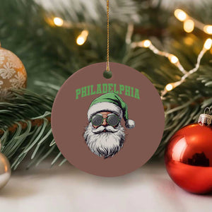Christmas PFE Ceramic Ornament Vintage Santa Claus Face Game Day TS10 1pc Mocha Print Your Wear