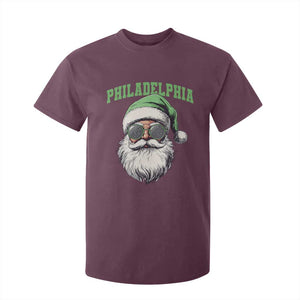 Christmas PFE T Shirt For Kid Vintage Santa Claus Face Game Day TS10 Maroon Print Your Wear
