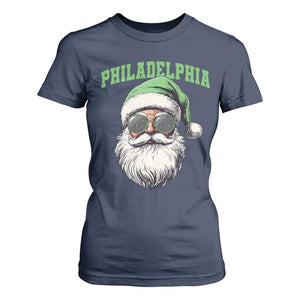 Christmas PFE T Shirt For Women Vintage Santa Claus Face Game Day TS10 Navy Print Your Wear