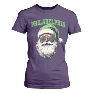 Christmas PFE T Shirt For Women Vintage Santa Claus Face Game Day TS10 Purple Print Your Wear