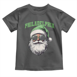 Christmas PFE Toddler T Shirt Vintage Santa Claus Face Game Day TS10 Dark Heather Print Your Wear