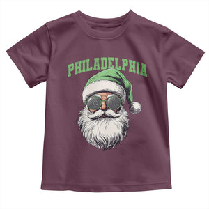 Christmas PFE Toddler T Shirt Vintage Santa Claus Face Game Day TS10 Maroon Print Your Wear