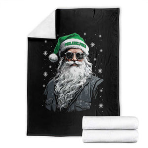 Vintage Christmas PFE Throw Blanket Retro Santa Game Day TS10 Black Print Your Wear