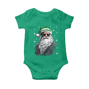 Vintage Christmas PFE Baby Onesie Retro Santa Game Day TS10 Irish Green Print Your Wear