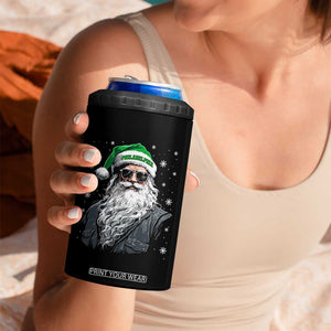 Vintage Christmas PFE 4 in 1 Can Cooler Tumbler Retro Santa Game Day TS10 Print Your Wear
