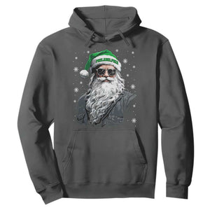 Vintage Christmas PFE Hoodie Retro Santa Game Day TS10 Dark Heather Print Your Wear