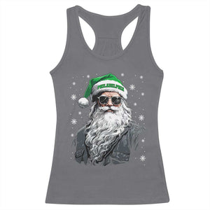 Vintage Christmas PFE Racerback Tank Top Retro Santa Game Day TS10 Charcoal Print Your Wear