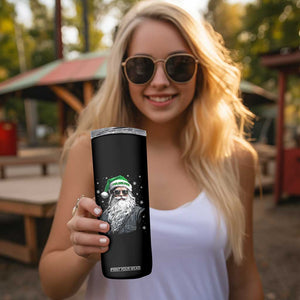 Vintage Christmas PFE Skinny Tumbler Retro Santa Game Day TS10 Print Your Wear